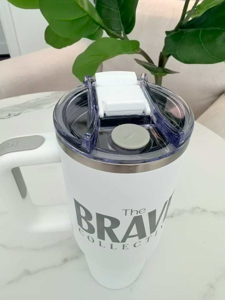 “Empowering 32 oz Tumbler – Inspirational Drinkware | The Brave Collective”